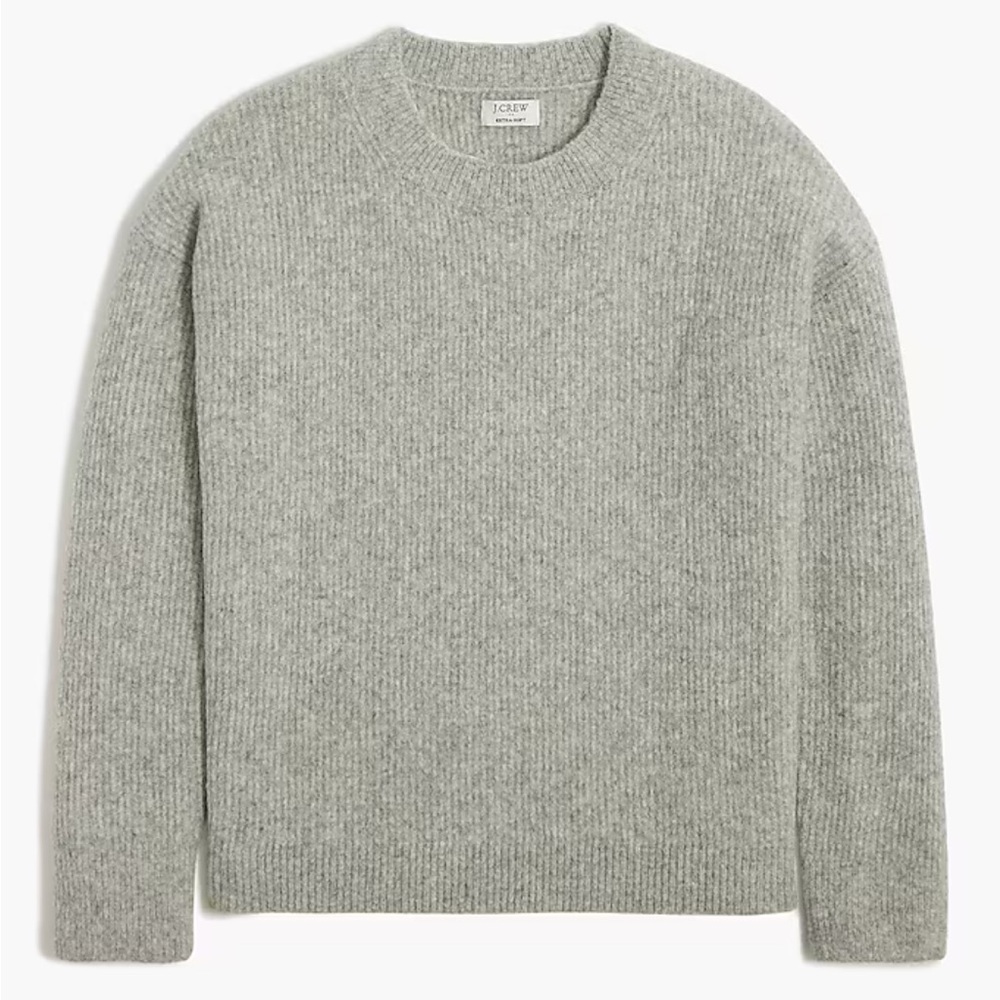 J. Crew Ribbed Boyfriend Crewneck Sweater